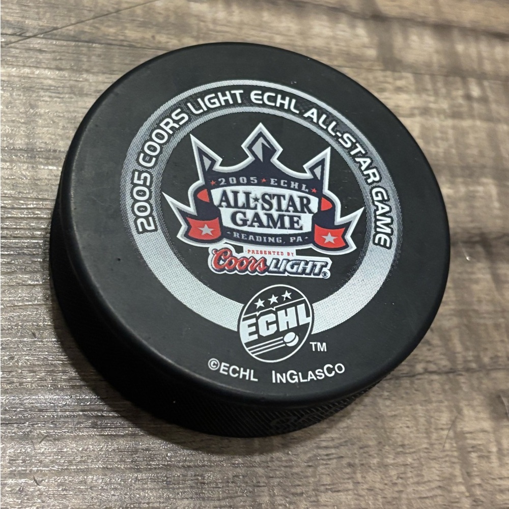 2005 ECHL All Star Game Hockey Puck Reading Pennsylvania